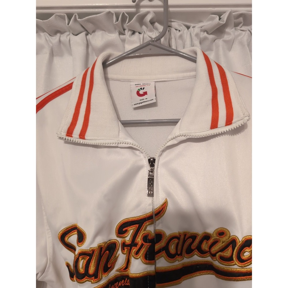 GoGo Sports San Francisco Giants Men's Full-Zip Jacket Size M White - Picture 3 of 13